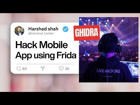 Hacking Mobile Apps using Frida and Ghidra | Offensive Mobile Penetration Testing #cybersecurity