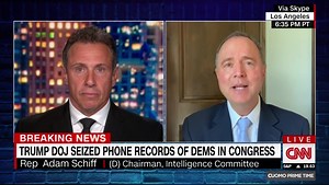 Rep. Adam Schiff says he was “shocked on the one hand, not surprised on the other,” when he first heard of reports that his communications were the target of the Trump DOJ. “What they were looking for I still don’t know... it’s just another terrible abuse of the rule of law.” | CNN