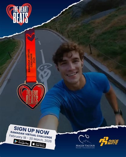 Racemate on Instagram: "🌙❤️ 𝐑𝐚𝐦𝐚𝐝𝐚𝐧 𝐢𝐬 𝐬𝐭𝐢𝐥𝐥 𝐜𝐚𝐥𝐥𝐢𝐧𝐠. 𝐒𝐨 𝐢𝐬 𝐲𝐨𝐮𝐫 𝐦𝐞𝐝𝐚𝐥. 🗓️ 𝐅𝐞𝐛𝐫𝐮𝐚𝐫𝐲 𝟏𝟖 – 𝐌𝐚𝐫𝐜𝐡 𝟐𝟎, 𝟐𝟎𝟐𝟔 🌙 𝐑𝐚𝐜𝐞𝐦𝐚𝐭𝐞 𝐑𝐚𝐦𝐚𝐝𝐚𝐧 𝐕𝐢𝐫𝐭𝐮𝐚𝐥 𝐂𝐡𝐚𝐥𝐥𝐞𝐧𝐠𝐞 4th Edition ❤️ 𝐈𝐧 𝐜𝐨𝐥𝐥𝐚𝐛𝐨𝐫𝐚𝐭𝐢𝐨𝐧 𝐰𝐢𝐭𝐡 @magdi_yacoub_foundation 𝑻𝒉𝒊𝒔 𝑹𝒂𝒎𝒂𝒅𝒂𝒏, 𝒆𝒗𝒆𝒓𝒚 𝒓𝒖𝒏, 𝒘𝒂𝒍𝒌, 𝒐𝒓 𝒔𝒕𝒆𝒑 𝒚𝒐𝒖 𝒕𝒂𝒌𝒆 𝒊𝒔 𝒎𝒐𝒓𝒆 𝒕𝒉𝒂𝒏 𝒆𝒙𝒆𝒓𝒄𝒊𝒔𝒆. 𝑰𝒕’𝒔 𝒂 𝒑𝒓𝒐𝒎𝒊𝒔𝒆 — 𝒕𝒐 𝒚𝒐𝒖𝒓𝒔𝒆𝒍𝒇, 𝒂𝒏𝒅 𝒕𝒐 �