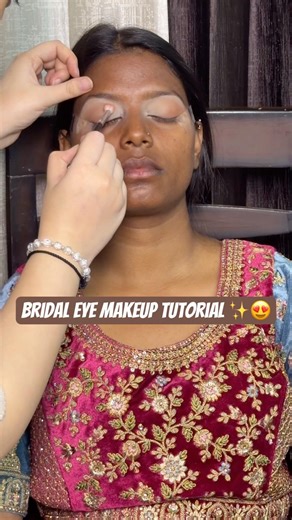 Easy bridal eye makeup tutorial ✨#makeuptutorial #shorts #bridalmakeup #trending #merizindagihaitu