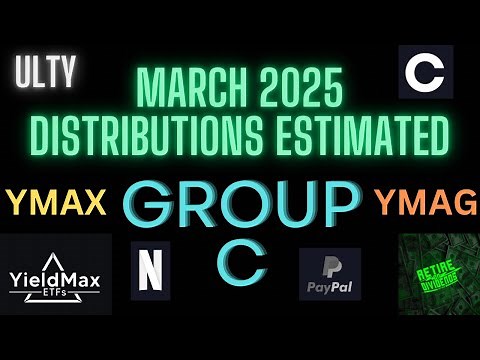YieldMax March 2025 Group C Distribution Estimated for ULTY, CONY, AMDY, PYPY, MSFO, YMAX, & YMAG