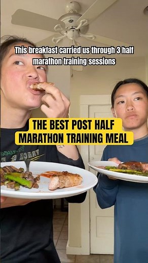 Our secret post-run meal for half marathon training #runnerfood #nutrition #mealideas