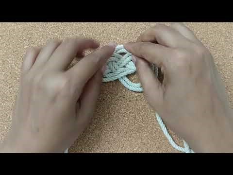 Double coin knot and macrame cloud making tutorial