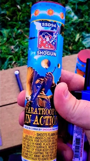 Paratrooper in Action #shogun #fireworks #parachute #pyro #demo