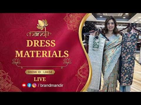 Dress Materials Collection | Limited-Time Offer — 24 Hours Only! | Show ID : L8654 | Brand Mandir