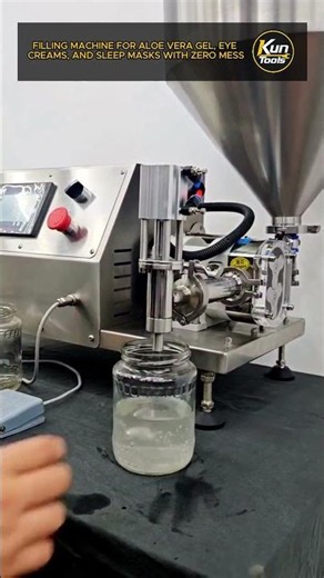 Semi-Automatic Aloe Vera Gel & Cream Filling Machine