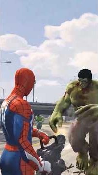 Epic Spider-Man vs Hulk Battle! GTA 5 Superheroes
