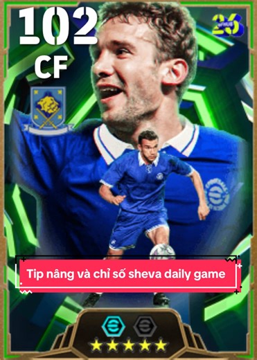Chỉ số của Sheva daily game của ae đây 🤡🤡🤡 Quả chỉ số tưởng đâu đang ở tuổi 40 quá. Kèm quả Bullet mới chịu cơ Đẳng cấp quà biếu konami. 🤪 #efootball2026 #efootball #pesmobile2026 #pes2026 #pesmobile