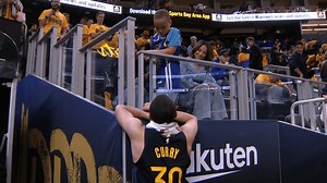 Watch Steph Curry console heartbroken son Canon after Warriors’ loss