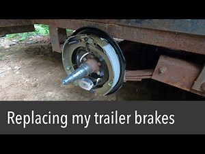 Replacing dexter 7k lb axle brakes and greasing ezlube hubs