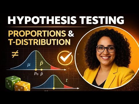 How to Solve Hypothesis Testing Problems for Proportions and T Tests
