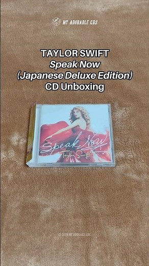 Unboxing Taylor Swift - Speak Now (Japanese Deluxe Edition) CD #unboxing #taylorswift #speaknow #cd