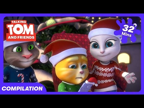 Talking Tom - Hacking Santa's Phone! | WildBrain Hero Tower