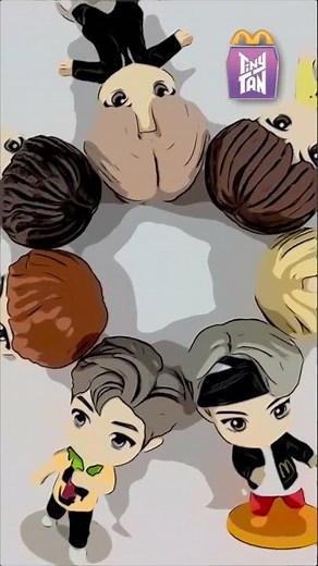 Unboxing the CUTEST BTS TinyTAN Toy 💜 McDonald’s 2025 Drop 🥹