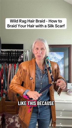 Create a Stunning Wild Rag Braid with a Silk Scarf