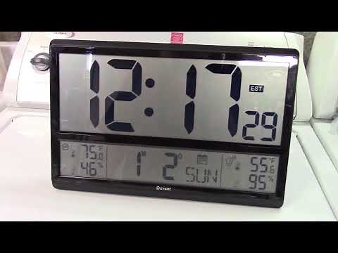 DOVEET Digital Atomic Clock w/Indoor & Outdoor Temperature And Humidity Displays Review