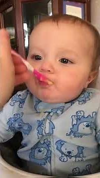 Expressive Toddler’s Sweetest Kiss Melts Hearts! 😘💕 #CuteBaby #Love