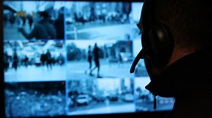 Security Officer Watching Monitoring Displays Control Stock Footage Video (100% Royalty-free) 20560639 | Shutterstock