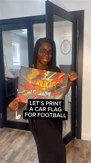 Let’s make a custom car flag for the big football game! 🏈🚩 Here’s what you’ll need: • Sublimation printer • 13x19 Favorite sublimation paper • A 🔥 design • Heat press • Car flag blank Steps: 1. Print your design. 2. Set your heat press to 400°F for 60 seconds. 3. Press, attach to your car flag, and you’re ready to go! That’s it quick and easy! Perfect for football games or any event where you want to show up and show out in style. ✨ #carflag #cheerstick #football #gameday #cheersticktutorial 
