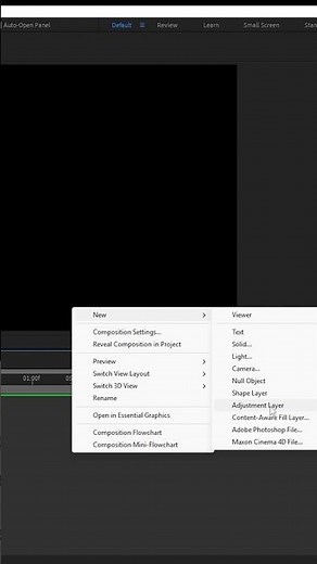 Adjustment Layers in After Effects #shorts #shortsfeed