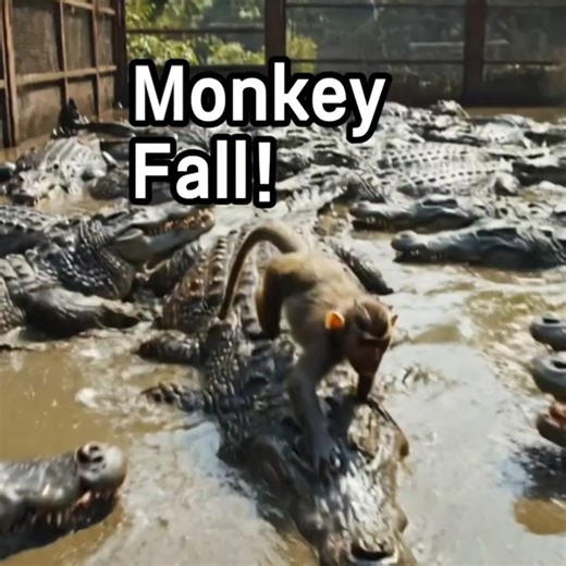 원숭이들 장난치다… 그대로 풍덩! 😂 Monkey Splash Time!