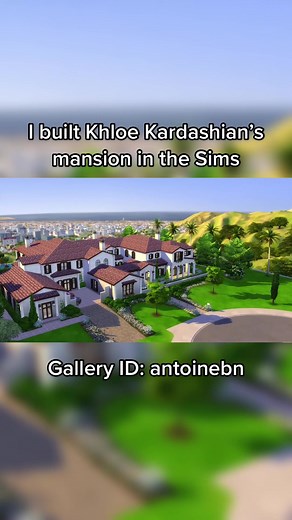 🏠 I built Khloe Kardashian’s mansion in the Sims. Would you like a tour? I’ll show you arround this massove mansion with 6 bedrooms, 9 bathrooms and much more! #simstok #thesims #thesims4 #sims #sims4 #celebhousetour #kardashians