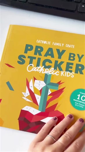 Looking for the perfect activity for your children to learn about their Catholic faith while also learning numbers and using their fine motor skills? You NEED to check out our Pray by Sticker book! https://f.mtr.cool/xoqbidyfqn