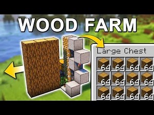 Easy Infinite Wood Farm in Minecraft | No Voice Tutorial
