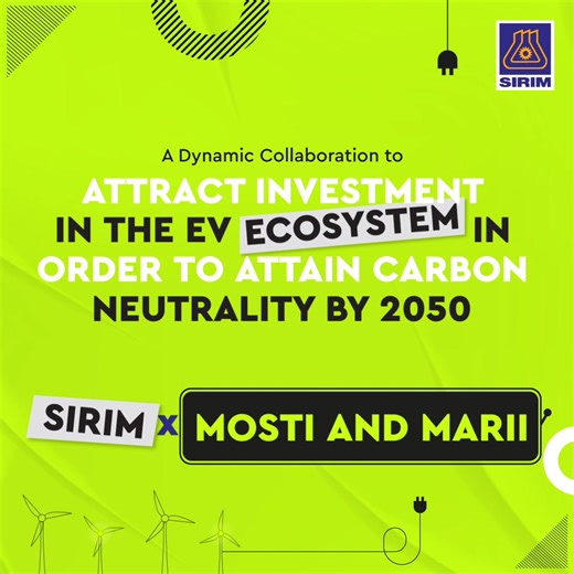 Why does #SIRIM collaborate with partners? It's important to foster dynamic collaborations to help identify the scientific and engineering technologies used by commercial EV car manufacturers and charging station providers. This is to increase the capacity and capability of our local manufacturers to self-produce EV components and provide EV maintenance services. | SIRIM Berhad