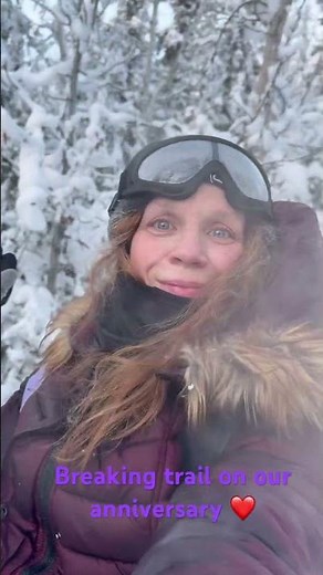 First snowmachine ride of the season! Love in Alaska 💕✨