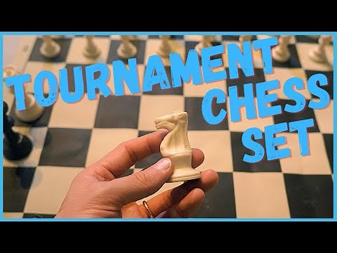 Review of Tournament Chess Set from Barnes and Noble with silicone chess board and nylon chess bag