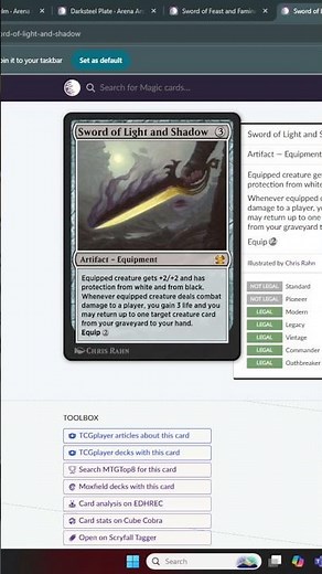Key Arena Anthologies Cards in Brawl | Sword of Light and Shadow | #mtgbrawl #commander