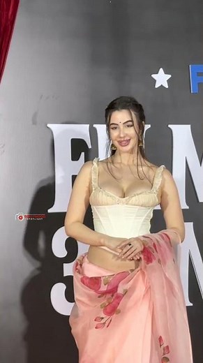 Giorgia Andriani turns heads at Filmygyan 30M celebration! 🔥 Pure celeb energy.#GiorgiaAndriani