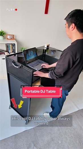 This cool DJ table you've always wanted is now officially available at our Maeklon store. #djgear #djtable #djbooth #djsetup #TiktokShopSpringGlowUp