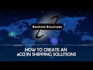How to Create an Electronic Certificate of Origin (eCO) in Shipping Solutions