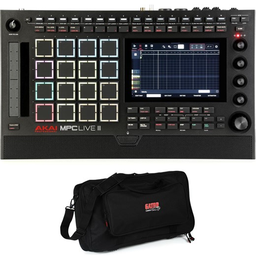 Akai Professional MPC Live III Standalone Music Production Center with Gig Bag