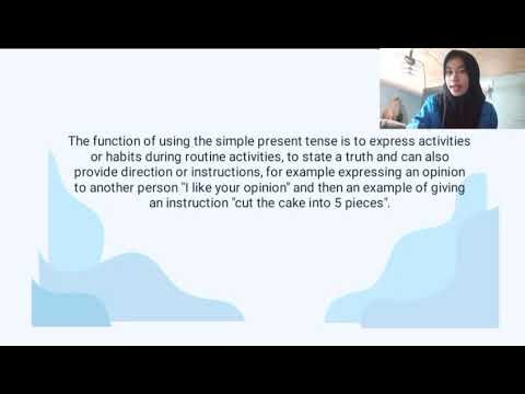 Explain what is Simple present tense?🤔