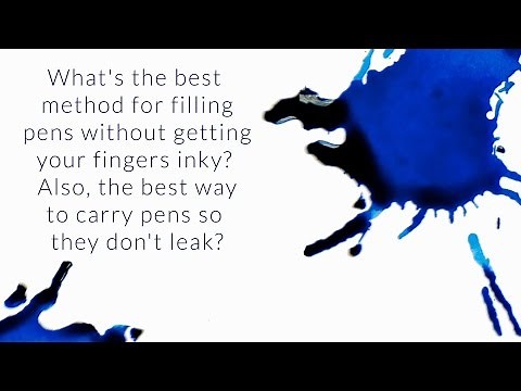 What's The Best Method For Filling Pens Without Getting Your Fingers Inky? - Q&A Slices