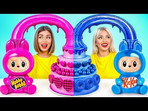 Pink VS Blue Color Cooking Challenge | Eating Only One Color Food by Turbo Team