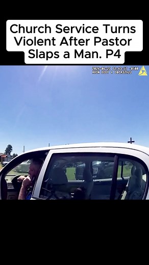 Church Service Turns Violent After Pastor Slaps a Man #fyp #criminal #police #bodycam #cam #usa #cops