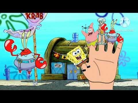 Spongebob squarepants finger family song on nursery rhyme