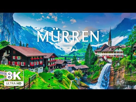 Mürren Switzerland 8K | Alpine Fairytale Village – Snowy Peaks, Cliffside Views & Timeless Charm