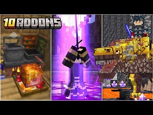 TOP 10 ADDONS PARA MINECRAFT PE 1.20+ (Bedrock)