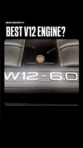 Is the W12 the best V12 Engine? Two VR6S in a single packaging 😎💀 #audi #w12 #supercars