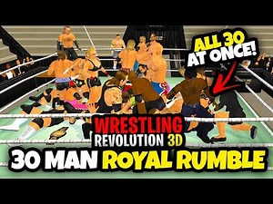 THE MOST INSANE RUMBLE MATCH!! | WR3D 30 Man Royal Rumble (Wrestling Revolution 3D)