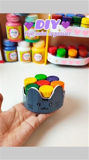 DIY easy cute mini organiser craft idea 💡😄