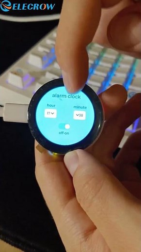 CrowPanel ESP32 1.28 inch Round LCD, IPS SPI Capacitive Touch Display