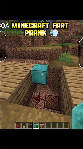 Minecraft Fart Prank 💨🫣#minecraft #gaming #catmemes