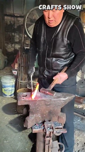 Forging Metal on an Anvil