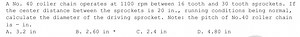 A No. 40 roller chain operates at 1100 rpm between 16 tooth and... | Filo